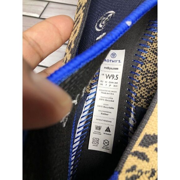 Rothy’s The Point Leopard Cheetah Print Fabric Pointed Ballet Flats Women Sz 9.5 - Picture 14 of 16